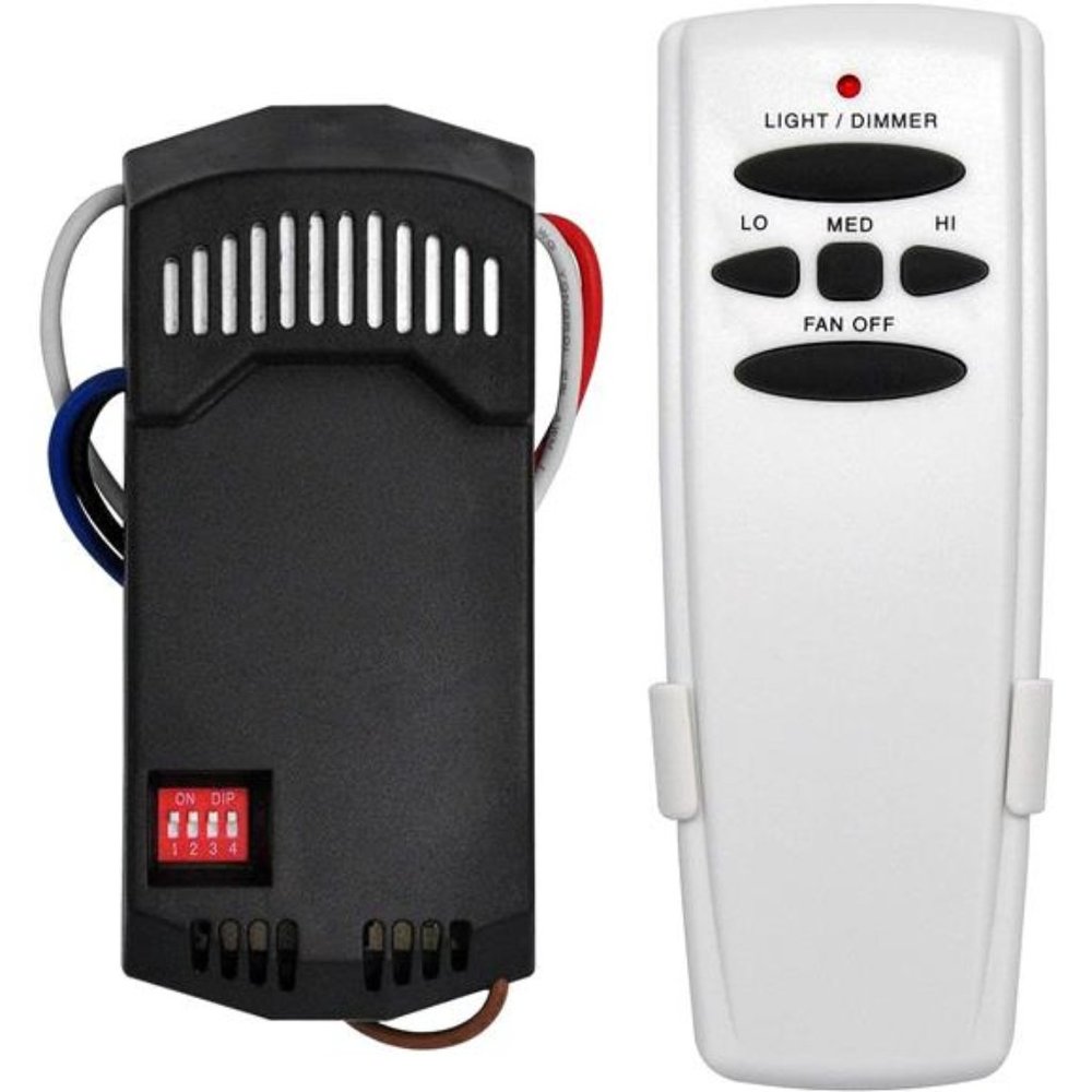 Universal Ceiling Fan Remote Control & Receiver Kit, Replacement for Hampton Bay